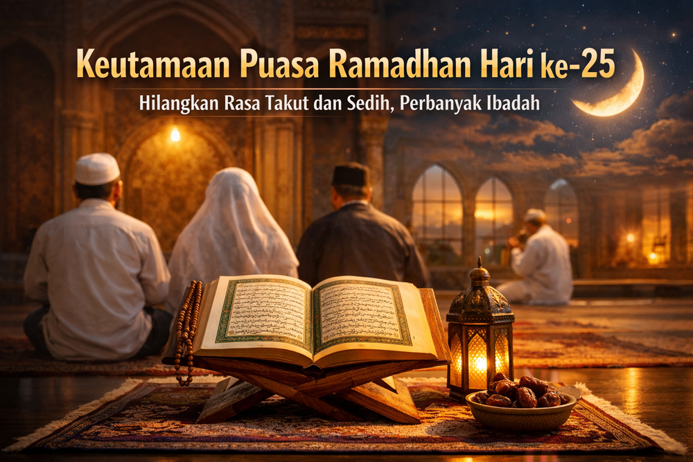 Keutamaan puasa Ramadhan hari ke-25 diyakini membawa pahala besar. Allah menghilangkan rasa takut dan sedih bagi hamba-Nya yang berpuasa.