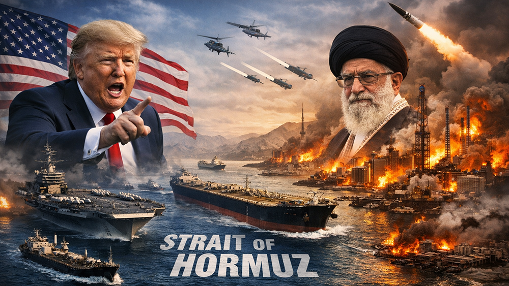 Trump ultimatum Iran buka Selat Hormuz dalam 48 jam atau pembangkit listrik dihancurkan. Jalur vital energi dunia kini terancam konflik.