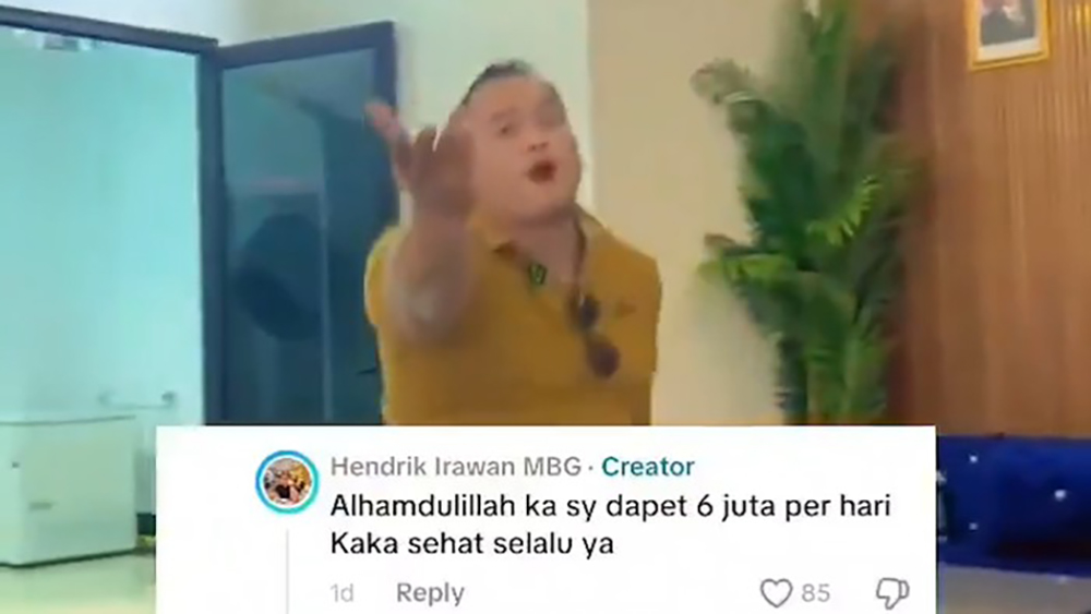 Bos SPPG Hendrik Irawan viral joget di dapur dan klaim Rp6 juta sehari.