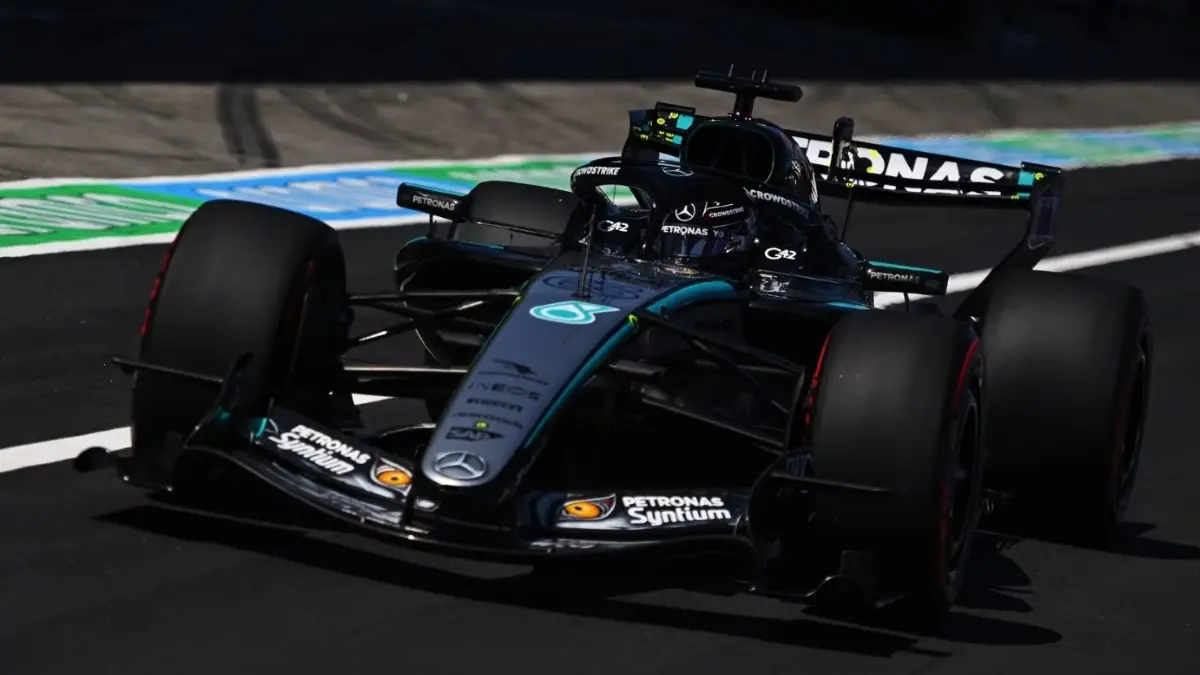 George Russell memimpin FP1 F1 GP Jepang di Sirkuit Suzuka, Jumat (27/3/2026). (F1)
