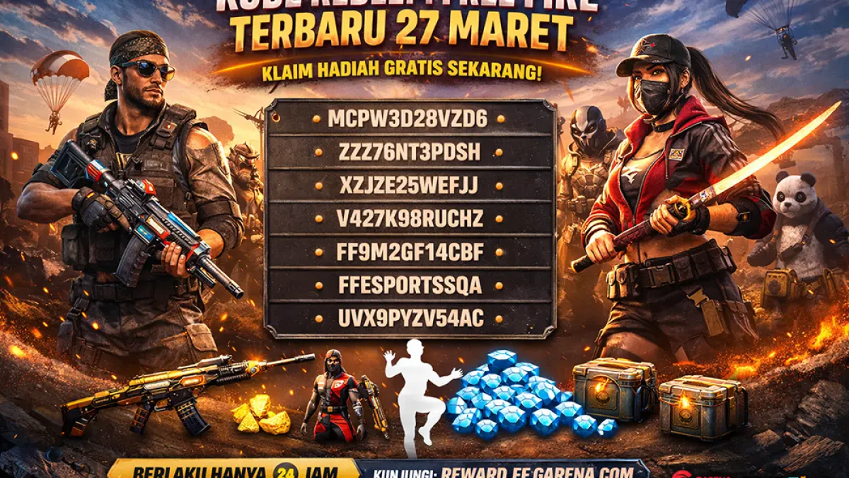 Kode redeem Free Fire 28 Maret masih aktif! Klaim hadiah gratis dari Garena sebelum kedaluwarsa. (Ilustrasi ChatGPT Image)
