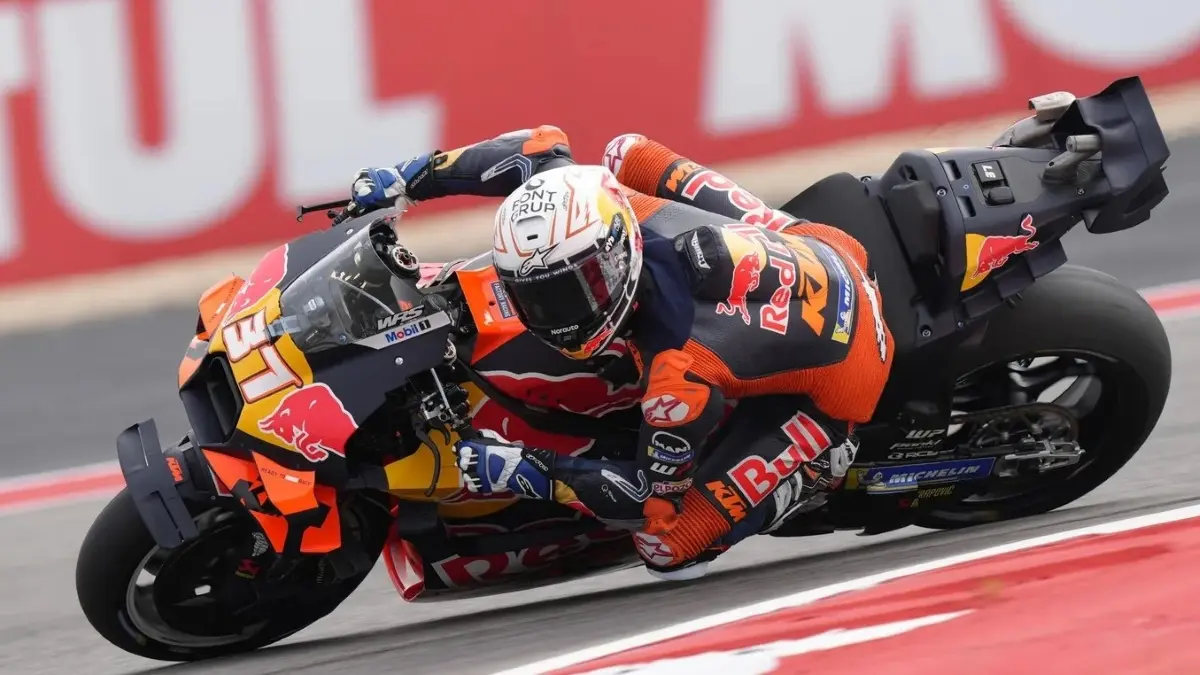 Pedro Acosta tampil tercepat di FP1 MotoGP Amerika 2026 di COTA. (MotoGP)