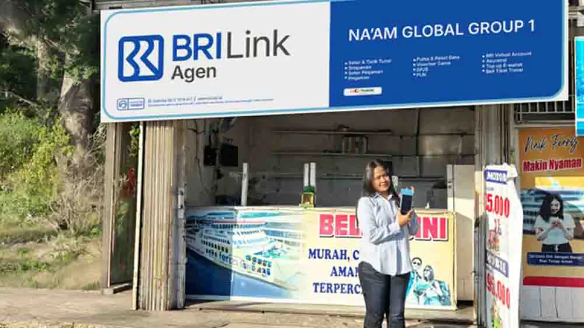 Kisah Na’am Muslim, BRILink Agen di Bakauheni, bantu warga akses layanan keuangan, dari modal terbatas hingga omzet terus meningkat. (foto: BRI)