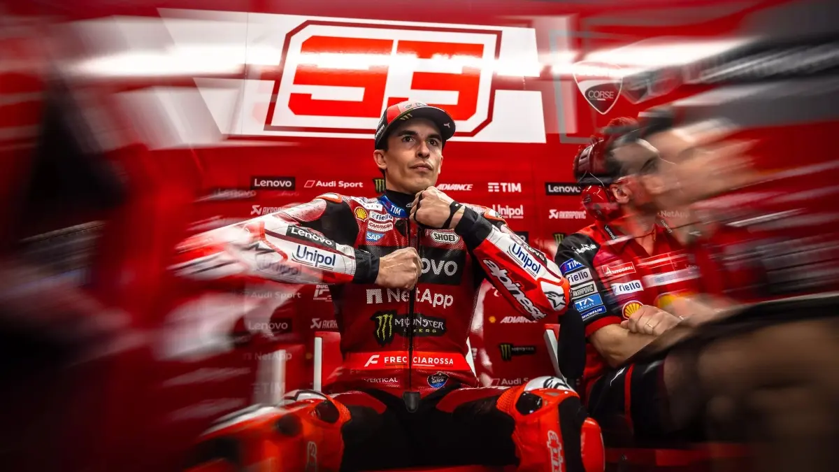 Marc Marquez finis kelima di MotoGP Amerika usai penalti long lap akibat insiden Sprint. (Ducati)