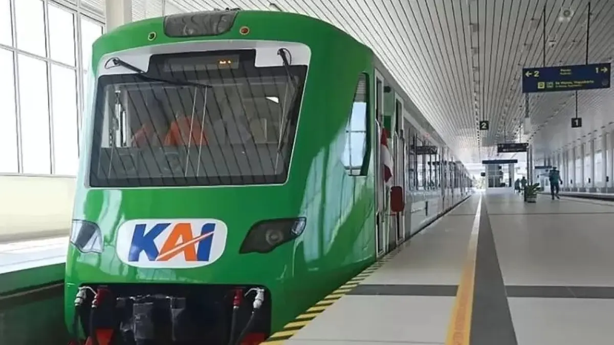 KA Bandara Yogyakarta mencatat 12 ribu penumpang pada puncak arus balik Lebaran 2026. (JawaPos.com)