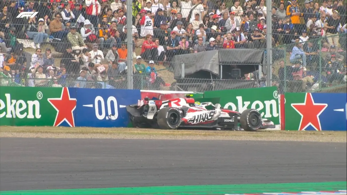 Oliver Bearman selamat dari kecelakaan 50G di F1 GP Jepang Suzuka. (F1)