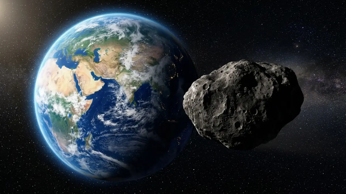NASA dan Blue Origin berkolaborasi untuk mengembangkan teknologi pertahanan planet dari ancaman asteroid. (Gemini AI)