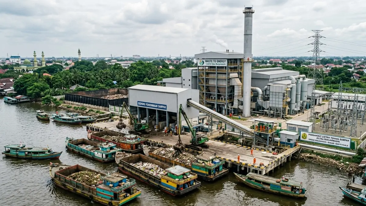 DPRD Banjarmasin mendukung penuh program nasional untuk mengubah sampah menjadi energi listrik. (Gemini AI)