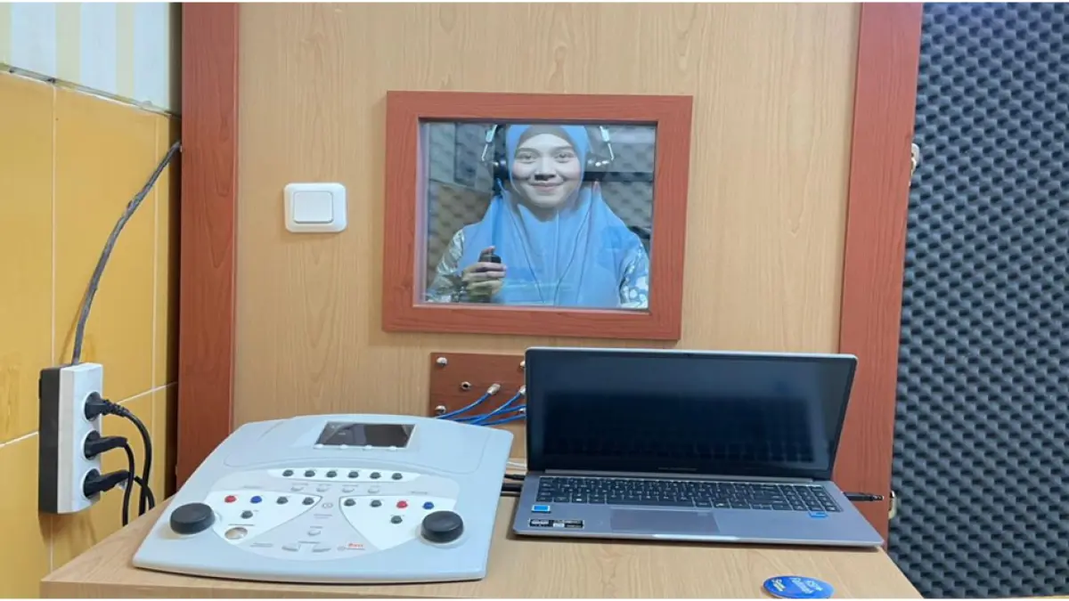 AKURAT: Peranti audiometri siap RSI Fatimah dimanfaatkan guna mengukur kemampuan pendengaran pasien secara objektif dan akurat.(RSI Fatimah untuk RaBa)