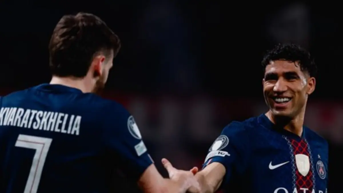 MENANG: PSG kantongi modal berharga hadapi Liverpool di leg kedua Liga Champions (PSG)