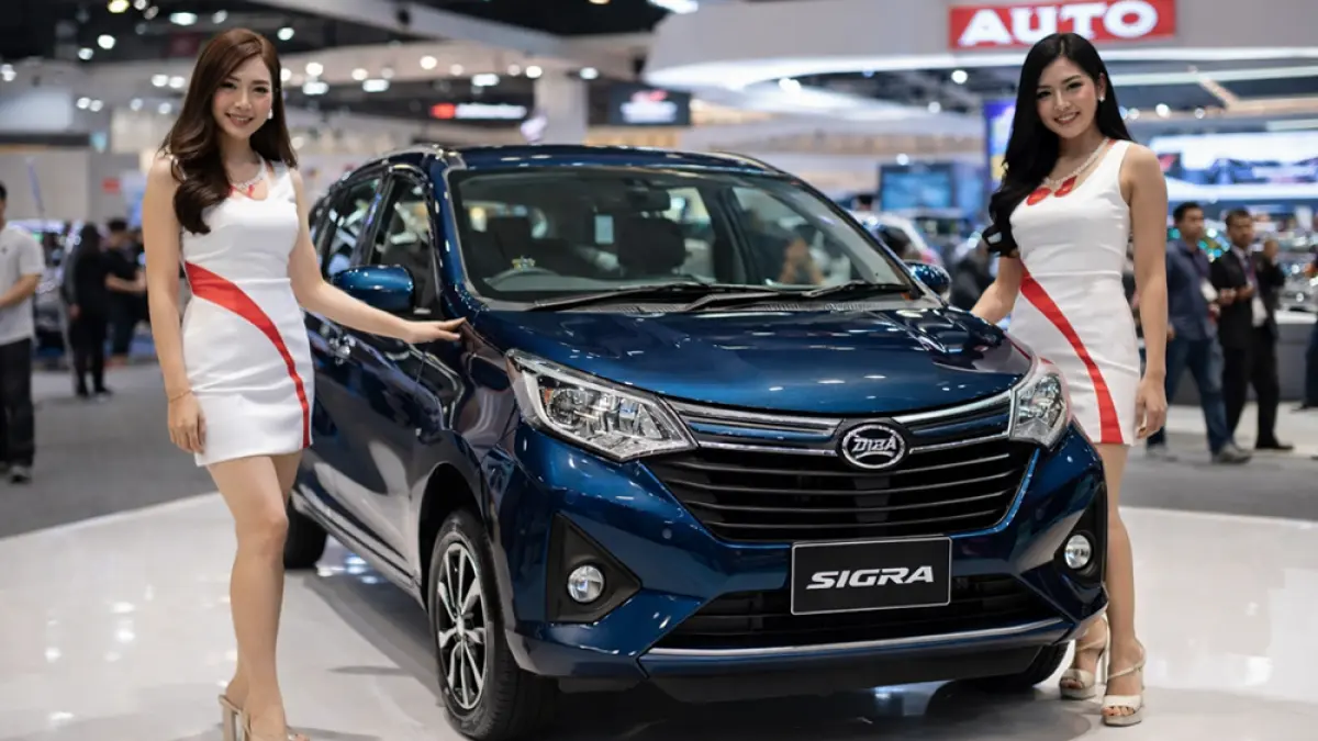 Promo Daihatsu Sigra 2026 DP murah dan cicilan Rp1,99 juta. Mobil keluarga terjangkau dengan banyak bonus dan proses kredit mudah. (Ilustrasi ChatGPT Image)