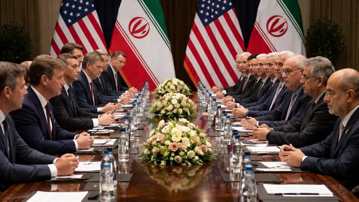 Negosiasi AS dan Iran di Islamabad deadlock. Program nuklir, aset beku, dan Selat Hormuz jadi syarat utama yang memicu kebuntuan. (Ilustrasi ChatGPT Image)