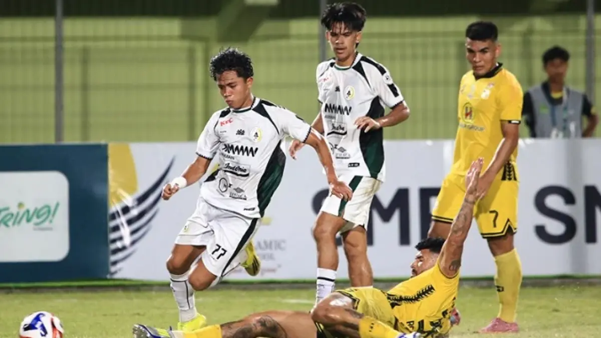 RONTOK: PSS Sleman harus mengakui keunggulan tuan rumah Barito Putera (Ileague.id)