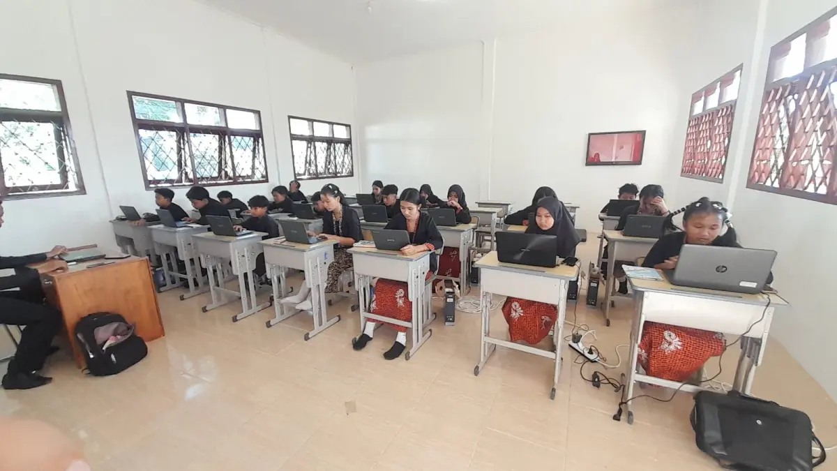 SDN 3 Pesanggaran turut serta dalam try out TKA se Banyuwangi
