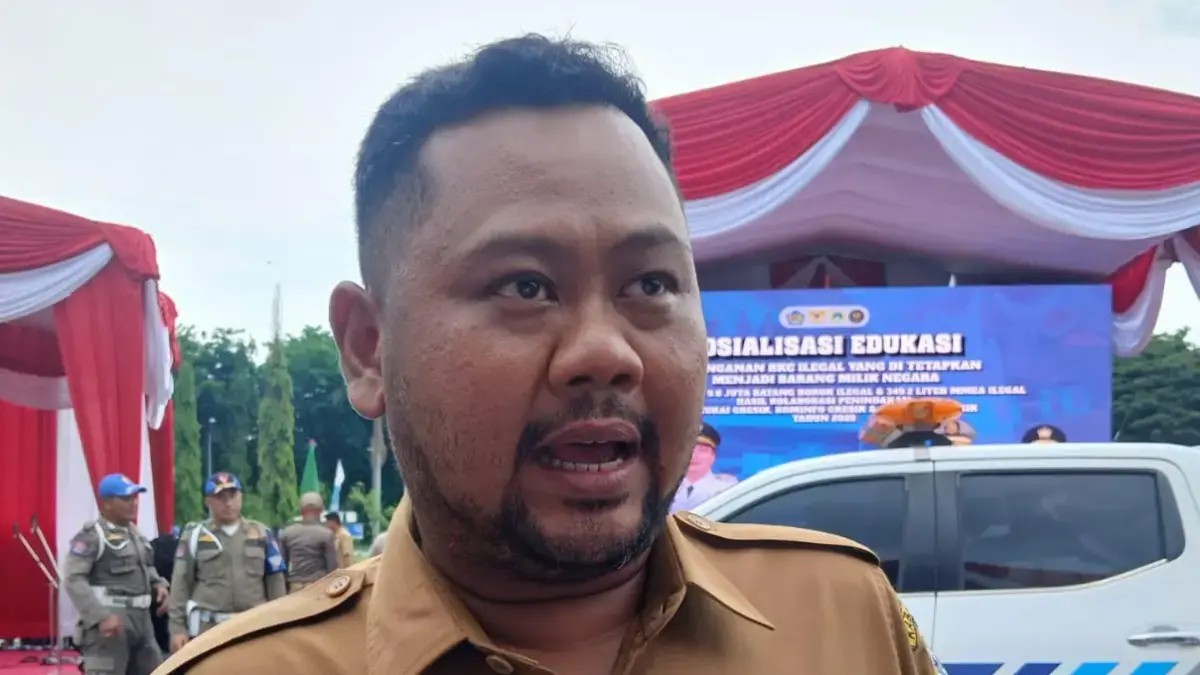Bupati Gresik, Gus Yani buka suara mengenai kasus SK Pengangkatan ASN palsu yang sedang ramai dibicarakan. (Dokumentasi Radar Gresik)