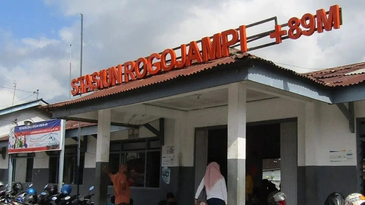 Stasiun Rogojampi mencatat pertumbuhan penumpang dalam tiga tahun terakhir. (99.co)