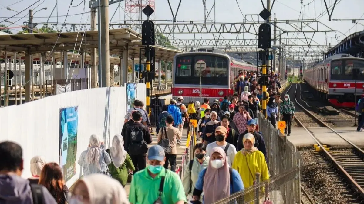 KAI Daop 1 Jakarta menyesuaikan perjalanan KRL akibat penutupan peron 6–8 Stasiun Bogor selama tiga bulan. (Antara)
