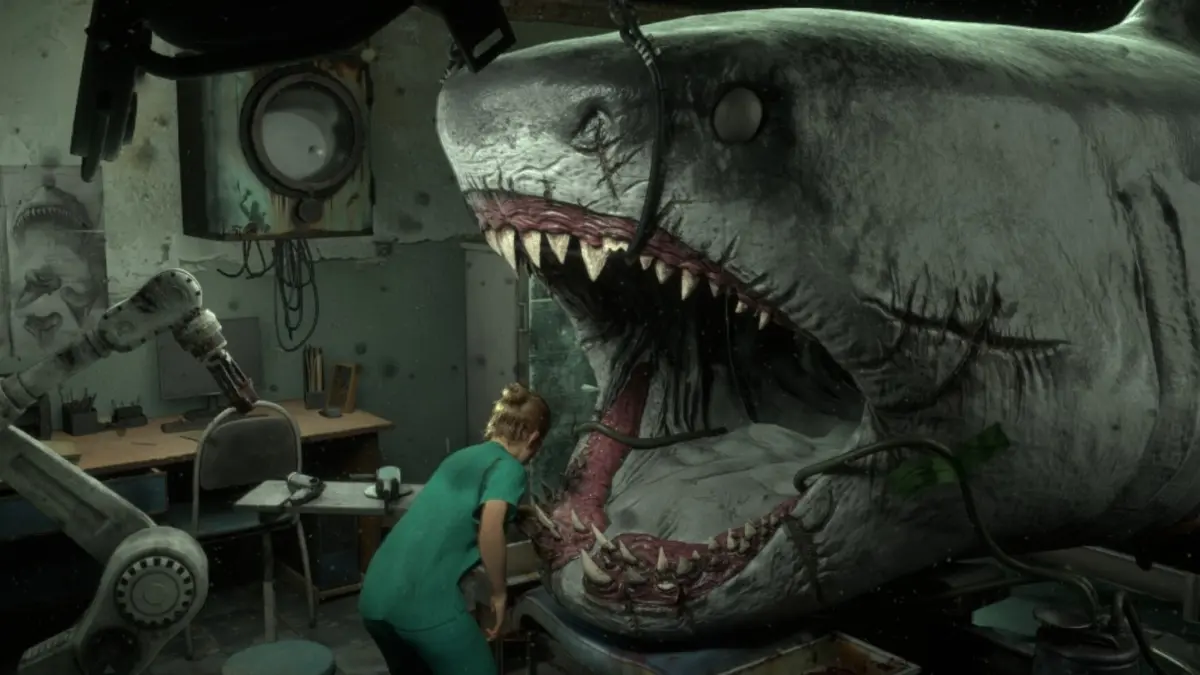 Shark Dentist adalah gim horor roguelike dari Alice Games. (Steam)