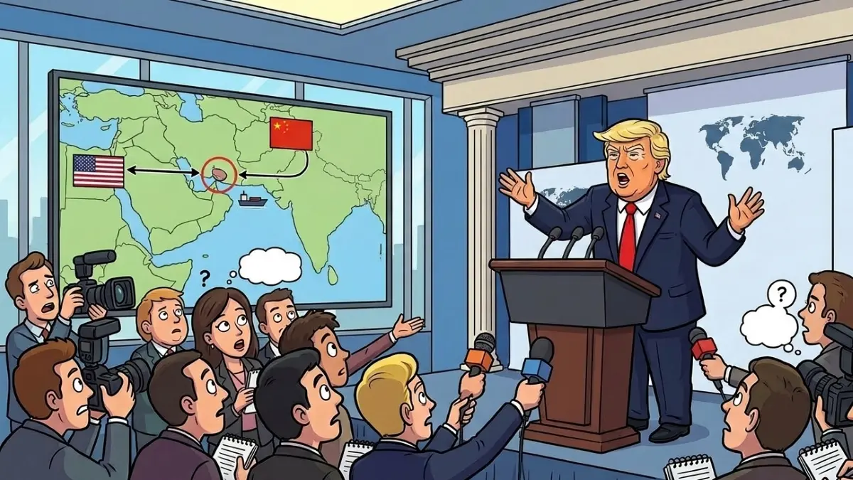 Trump klaim China dukung pembukaan Selat Hormuz oleh AS. (Gemini AI)