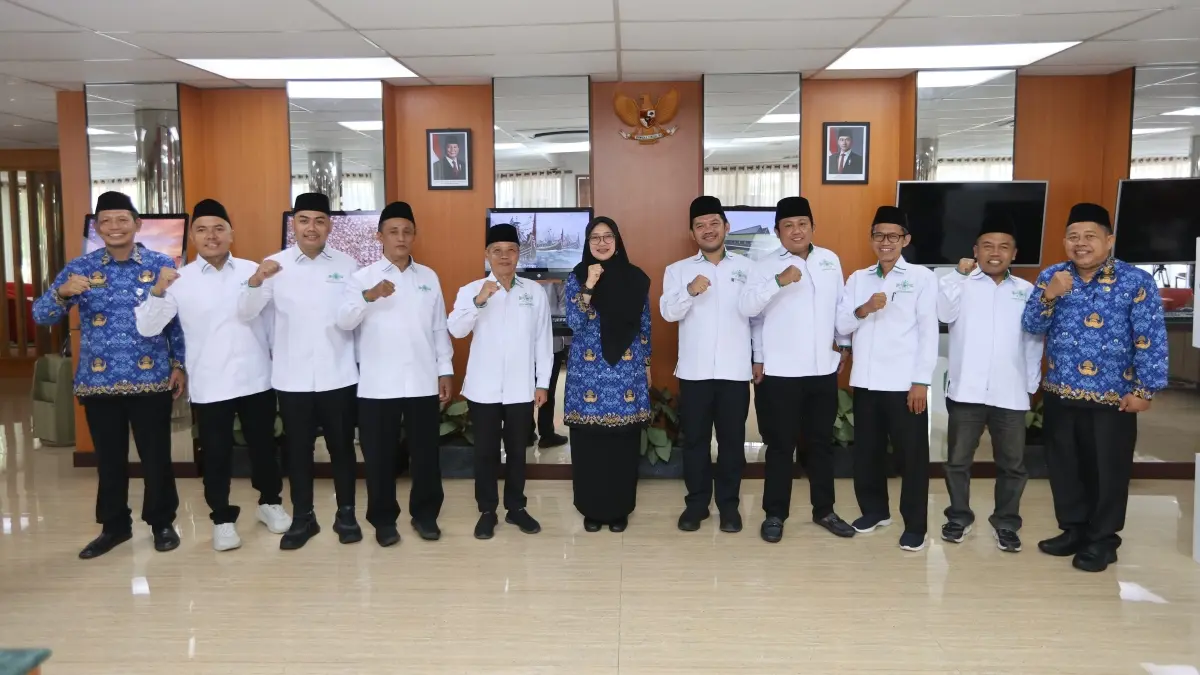 Silaturahmi PCNU Banyuwangi dan Bupati Ipuk Fiestiandani berlangsung hangat. (Istimewa)