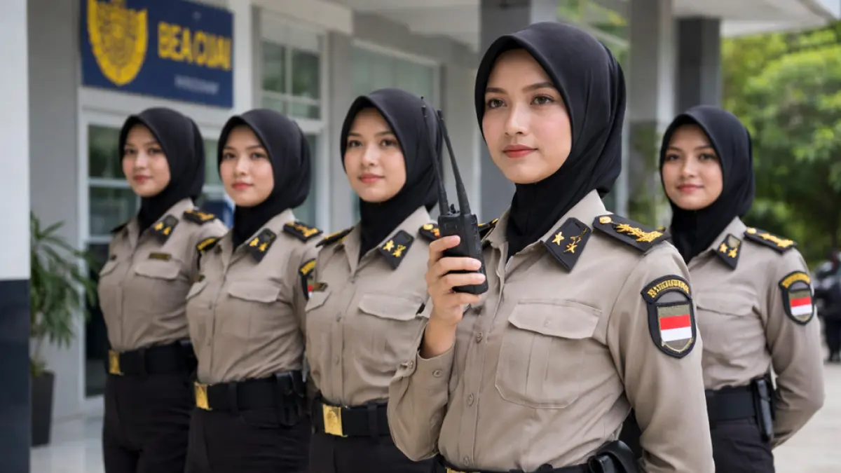 Bea Cukai Banyuwangi buka lowongan PPNPN khusus perempuan hingga 20 April 2026. Posisi keamanan dalam, seleksi ketat menanti pelamar. (Ilustrasi ChatGPT Image)