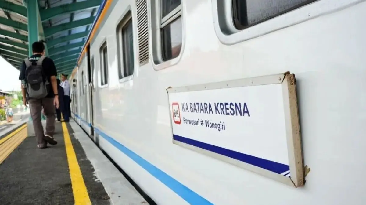 Ilustrasi Kereta Api Batara Kresna. (Antara)