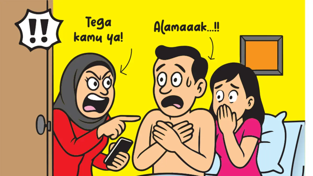 ILUSTRASI perselingkuhan. (Aidil Adri/Riau Pos)