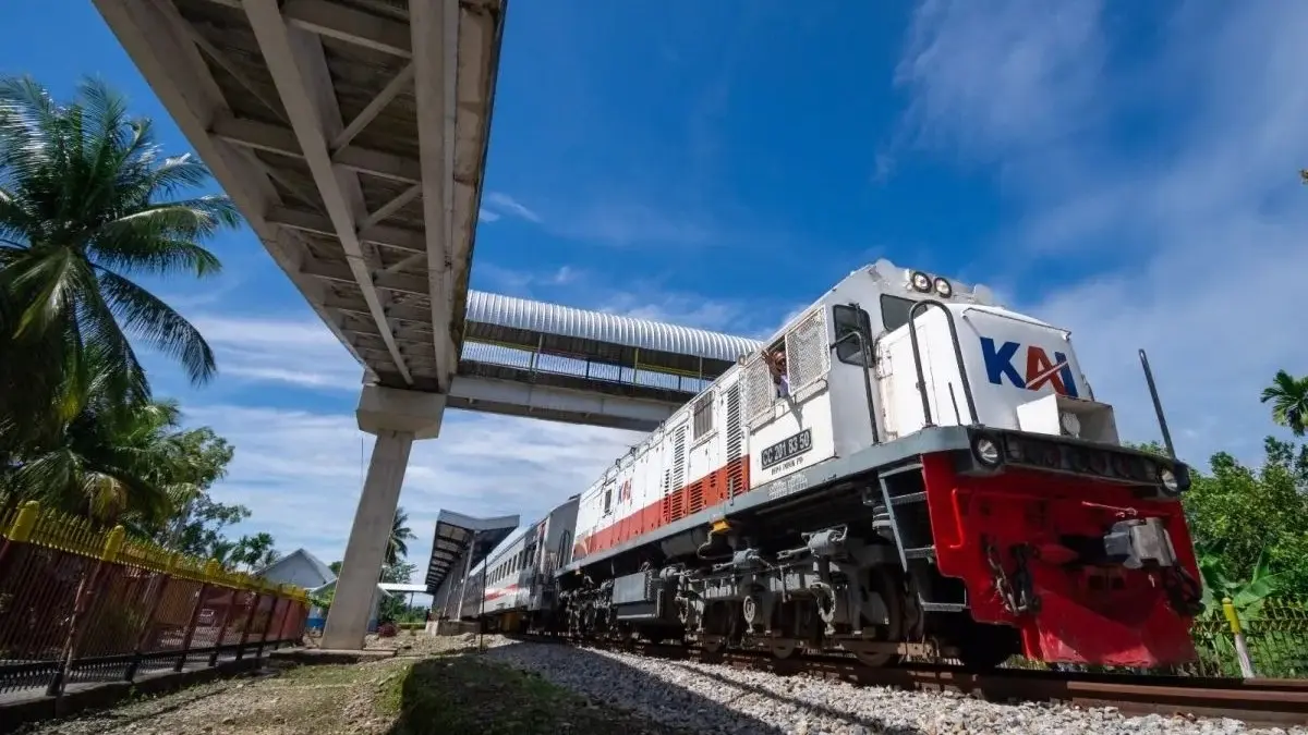 Lonjakan penumpang Kereta Api Pariaman Ekspres Triwulan I 2026. (Antara)