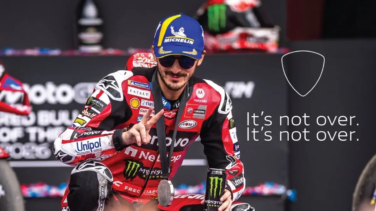 Francesco Bagnaia masih kesulitan di awal MotoGP 2026. (Ducati)