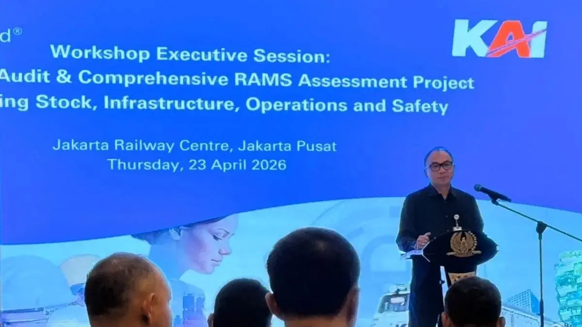 KAI menggandeng TÜV Rheinland untuk audit teknis sistem perkeretaapian nasional. (Antara)