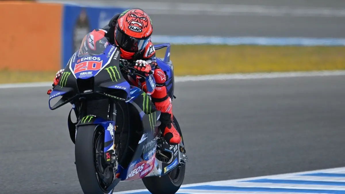Fabio Quartararo frustrasi dengan performa Yamaha di MotoGP Spanyol. (Yamaha)