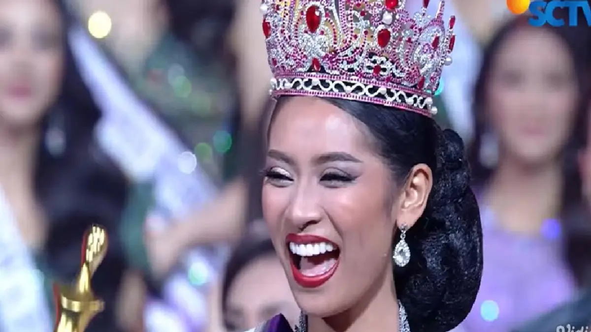 Puteri Indonesia 2026 Agnes Aditya Rahajeng. (Tangkapan layar SCTV)