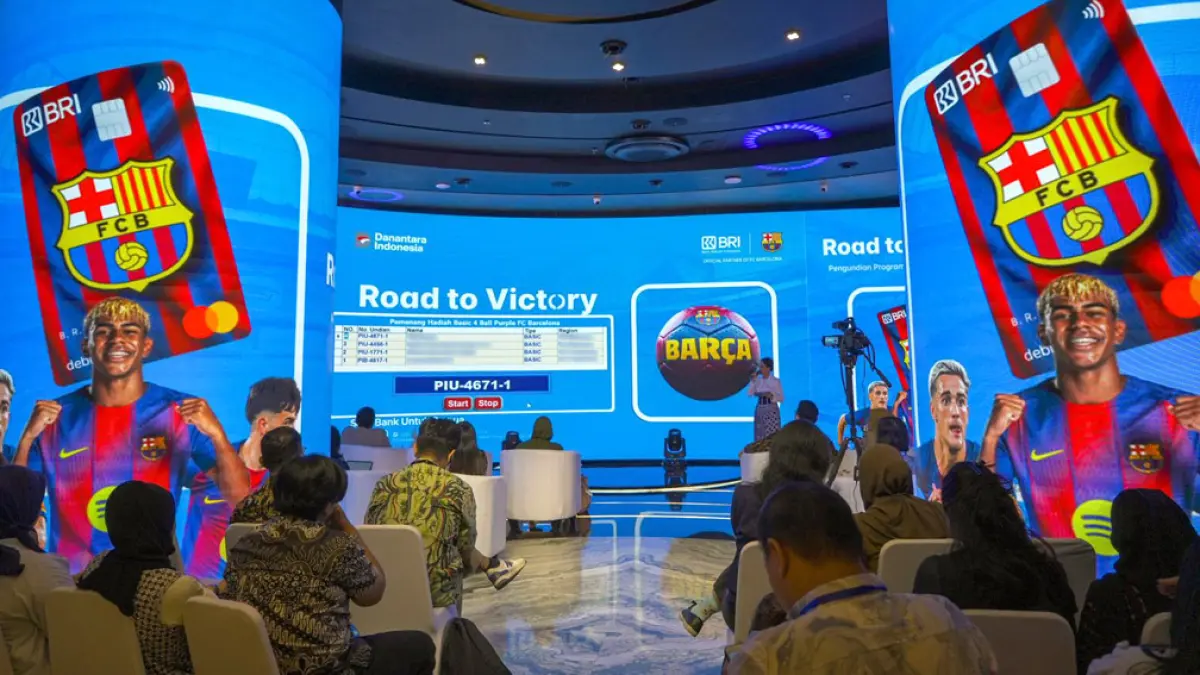 Nasabah BRI berkesempatan memenangkan hadiah utama berupa once in&nbsp; a lifetime experience perjalanan eksklusif ke Spotify Camp Nou yang mencakup tiket pertandingan kandang FC Barcelona. (foto: BRI)