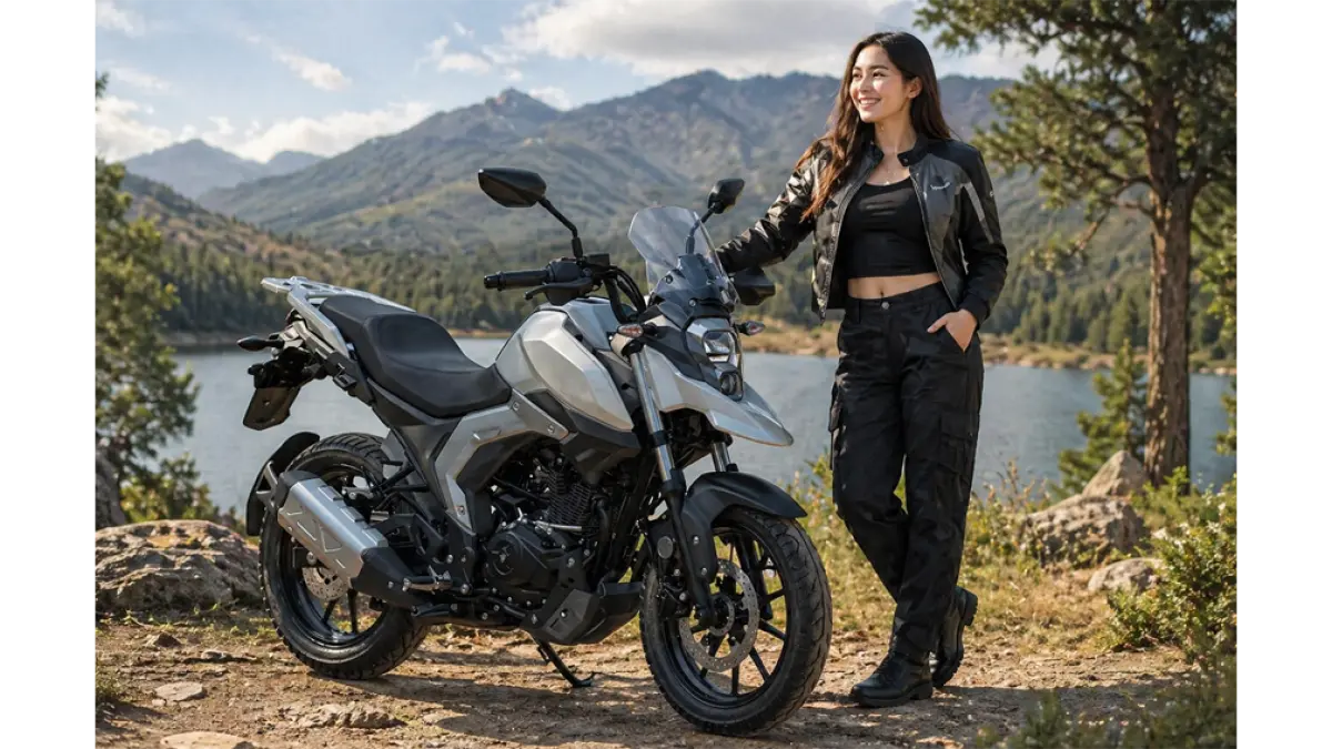 Suzuki V-Strom 160 resmi meluncur. Motor adventure 162cc ini tawarkan desain tangguh, fitur modern, dan harga terjangkau. (ChatGPT Image)