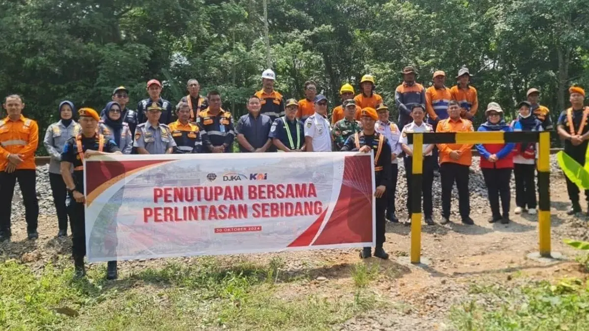 KAI menutup 2.220 perlintasan liar sejak 2017 hingga 2026 demi keselamatan. (Antara)