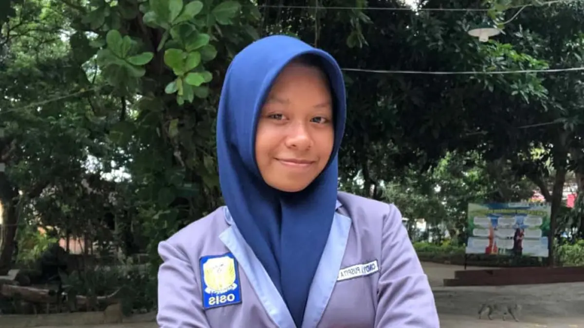  Cindy Aulia Puspita Sari, siswi berprestasi SMPN 3 Banyuwangi. (Dok. Radar Banyuwangi)