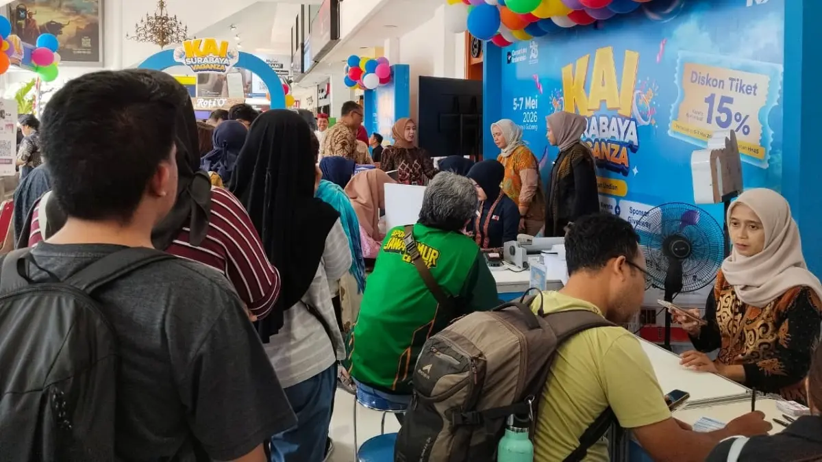 KAI Daop 8 Surabaya menggelar KAI Surabaya Vaganza di Stasiun Gubeng 5–7 Mei 2026. (KAI)