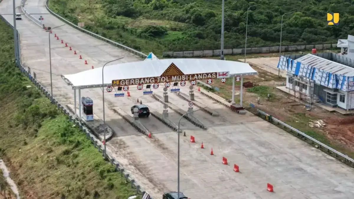 Kementerian PU percepat Tol Kayuagung–Palembang–Betung. Dua seksi ditarget rampung kuartal III 2026, pangkas waktu tempuh jadi 1 jam. (Dok. Kementerian PU)