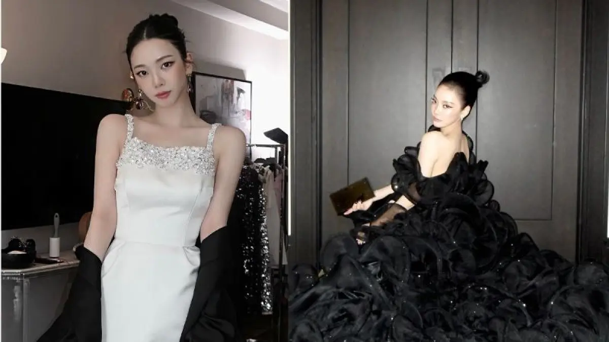 MAMBER AESPA : Karina dan Ningning Aespa jadi idol K-pop generasi keempat pertama di Met Gala 2026.(Instagram: @aespa_official)