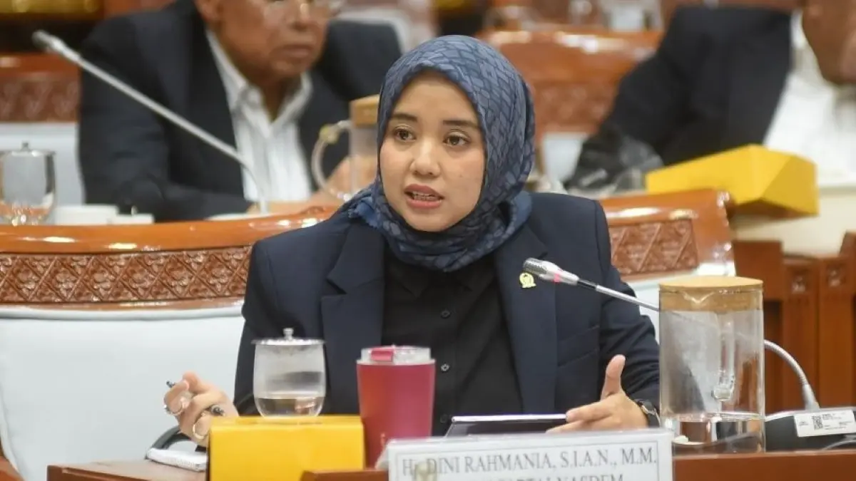 Anggota Komisi VIII DPR RI, Dini Rahmania. (Partai Nasdem)