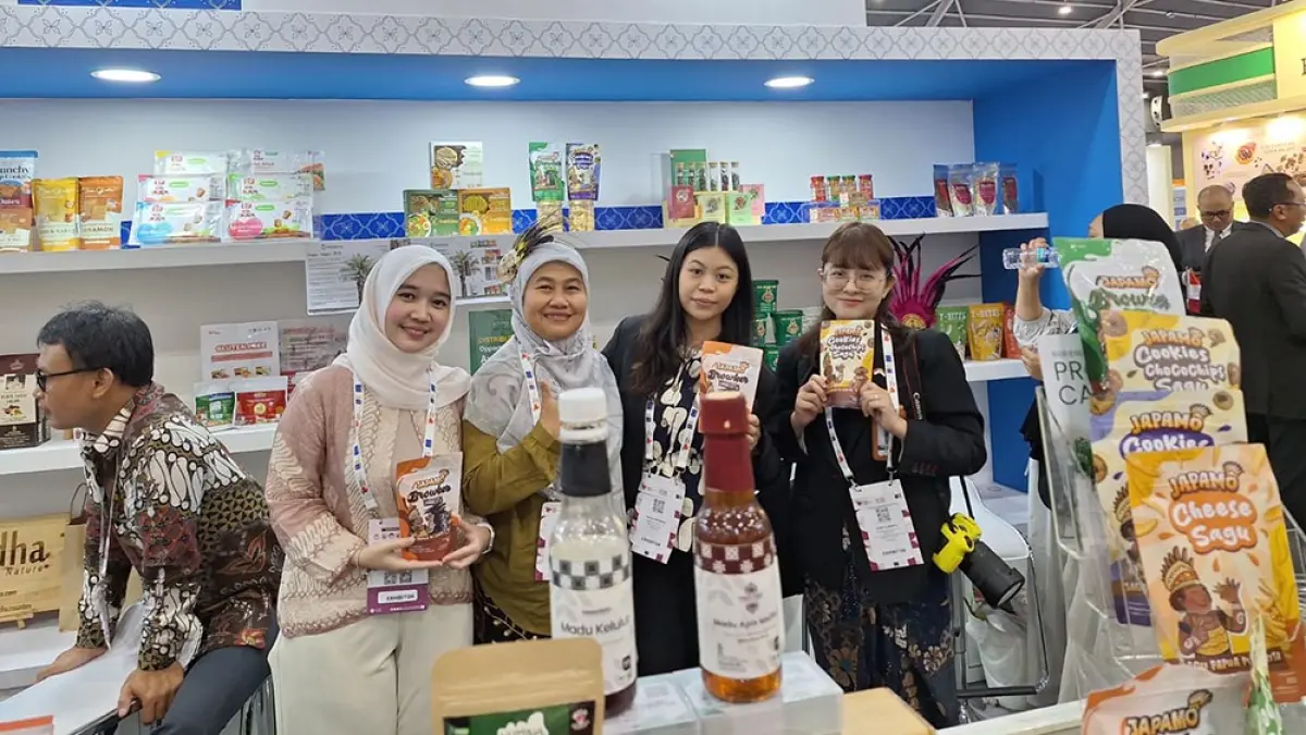Japamo, UMKM asal Jayapura yang berhasil mengolah sagu Papua menjadi produk pangan modern yang menarik dan berdaya saing internasional. (foto: BRI)