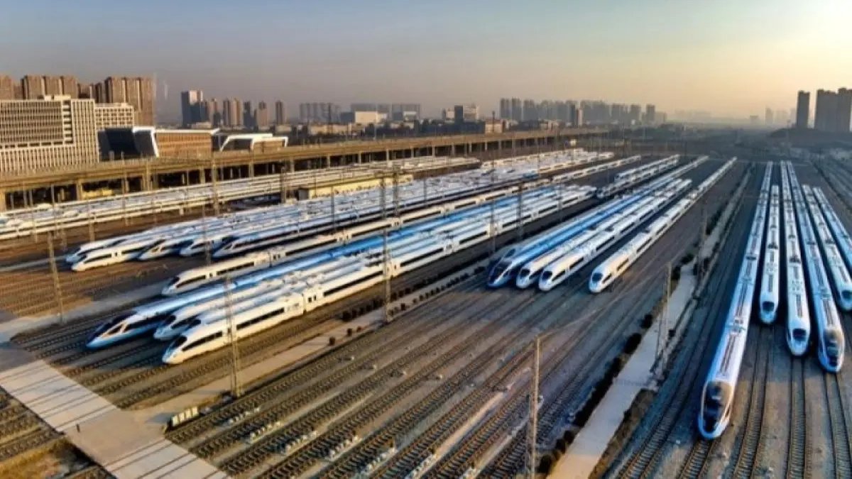 China memperkuat sistem keselamatan kereta cepat lewat teknologi. (Zhang Wen/Xinhua/Antara)