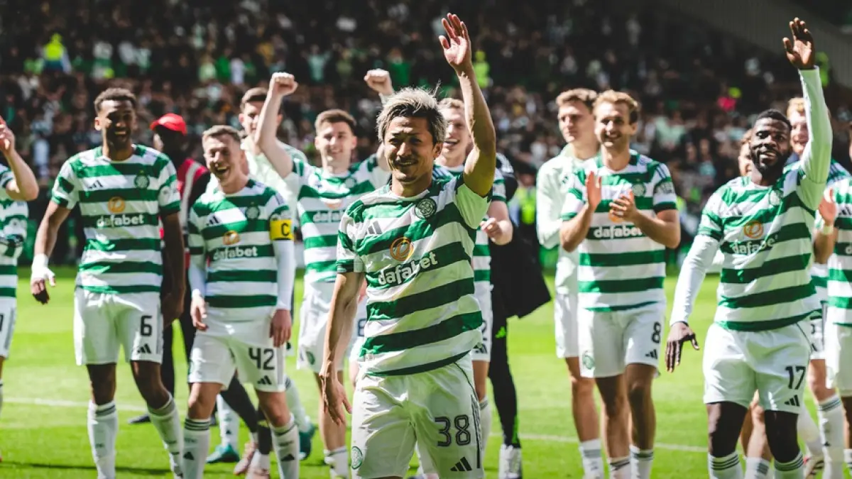 BERBURU GELAR: Celtic dan Hearts akan hadapi laga penentuan untuk penentuan gelar Liga Skotlandia (Celtic)