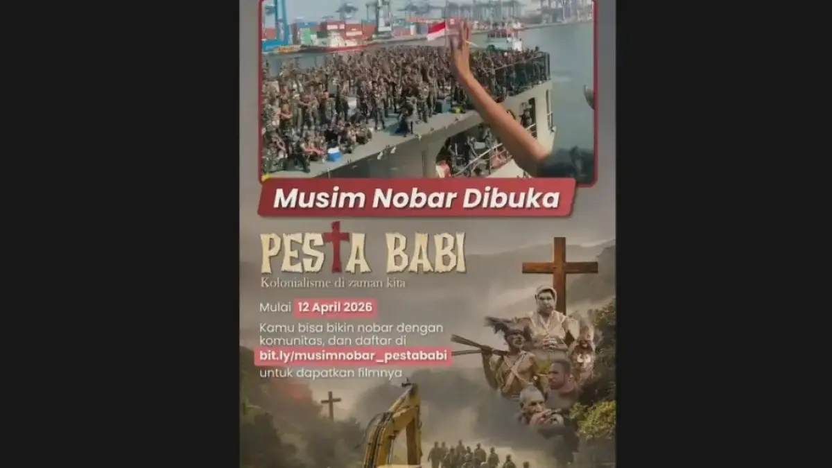 Pembubaran nobar film dokumenter ‘Pesta Babi’ di Unram dan Ternate menuai kritik. (JawaPos.com)
