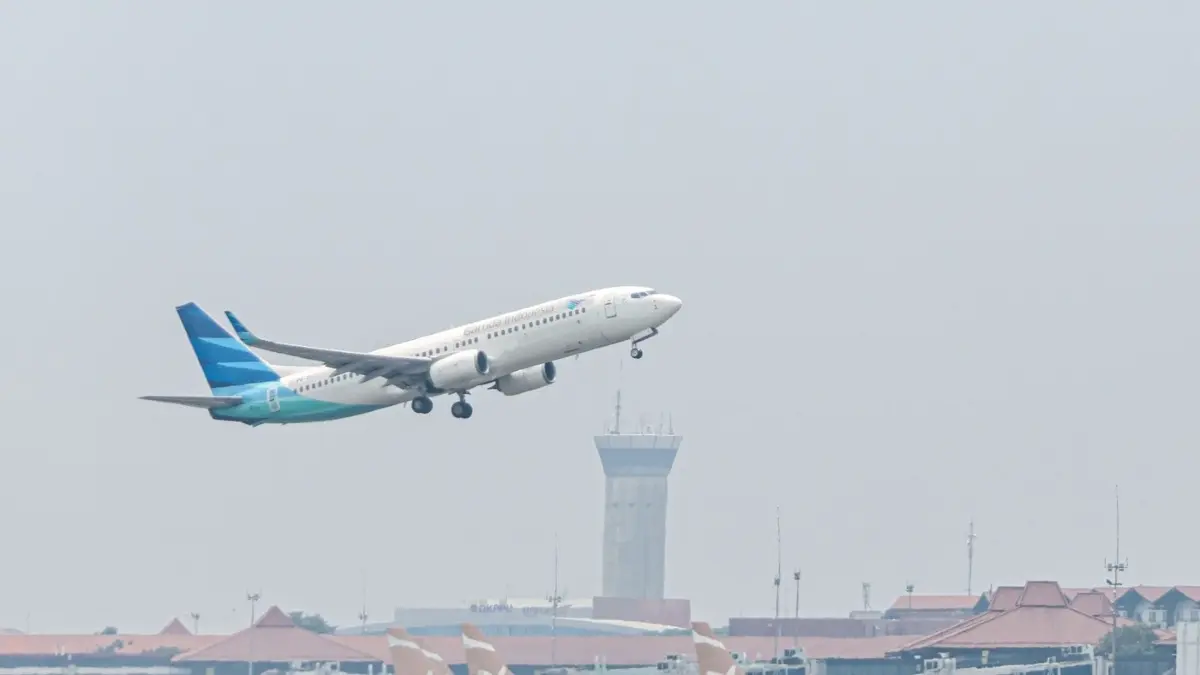 Penerbangan Garuda Indonesia GA4208 rute Jeddah-Medan mencatat durasi tak biasa hingga 12 jam 39 menit. (JawaPos.com)
