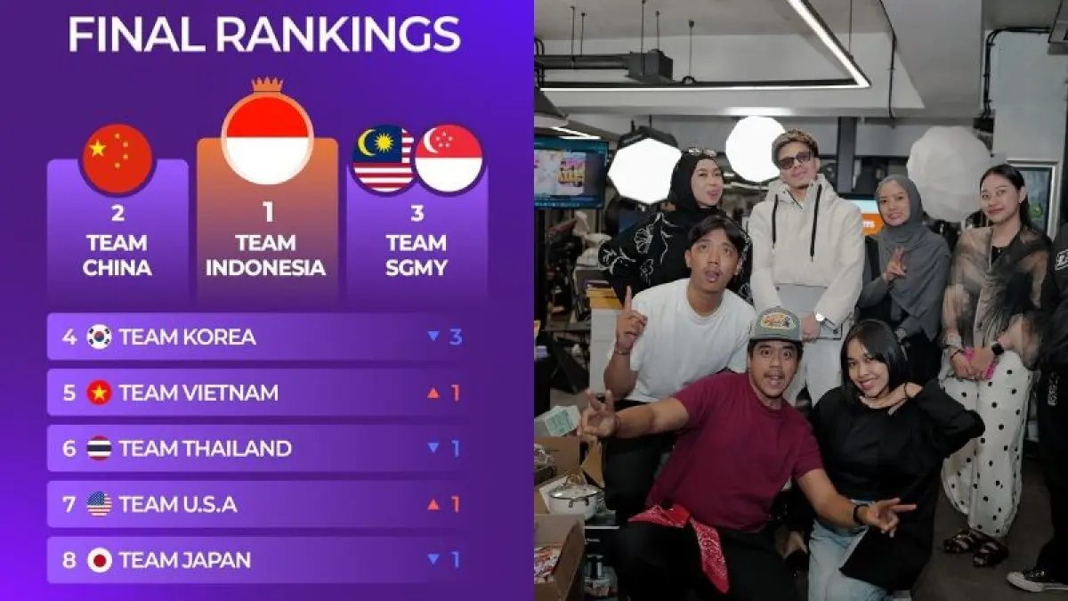 X THE LEAGUE : Indonesia kembali meraih posisi nomor 1 di ajang live shopping internasional X The League di Korea Selatan.(Instagram:@ attahalilintar)