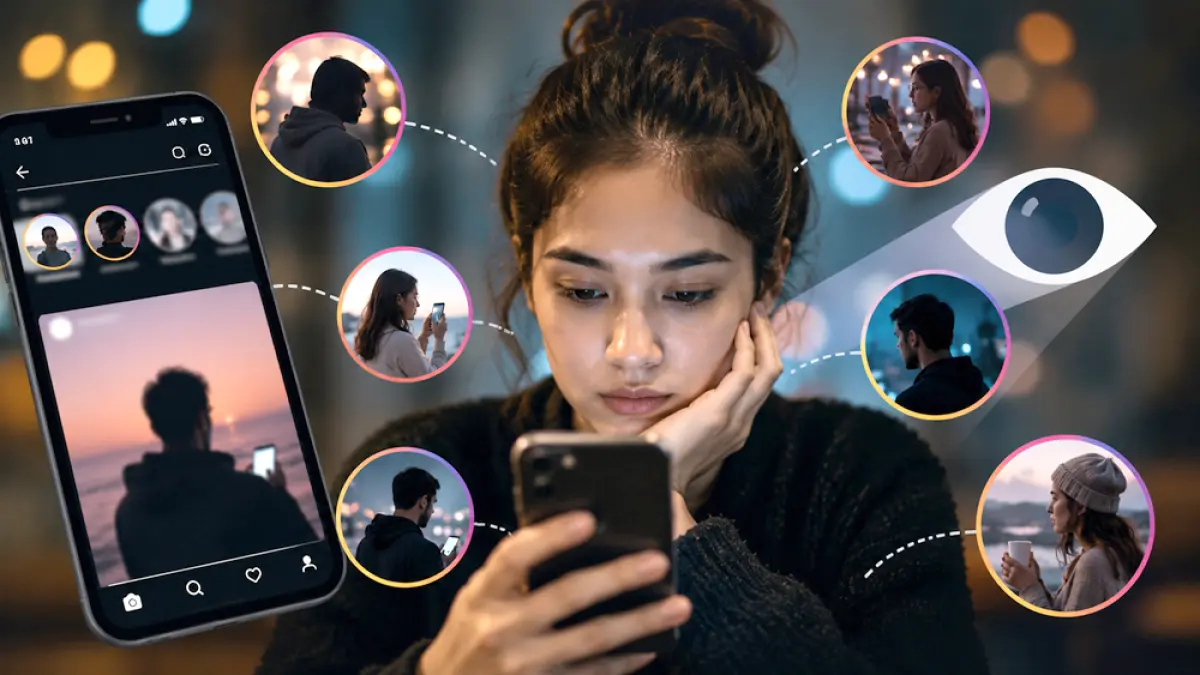 Orang yang Selalu Lihat Story Instagram tapi Tak Pernah Chat Ternyata Punya 9 Alasan Psikologis Ini. (CHATGPT IMAGE)