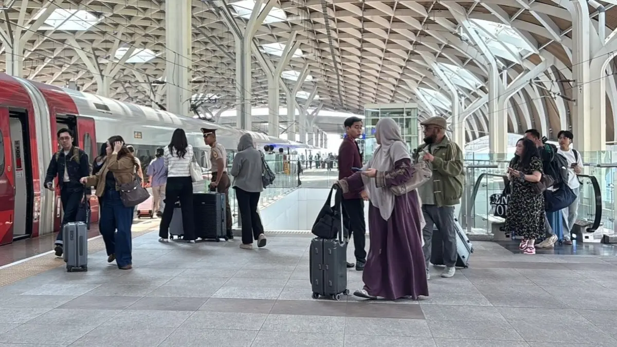 PT KCIC mencatat 95 ribu penumpang Whoosh selama libur panjang Kenaikan Yesus Kristus 13-17 Mei 2026. (KCIC)