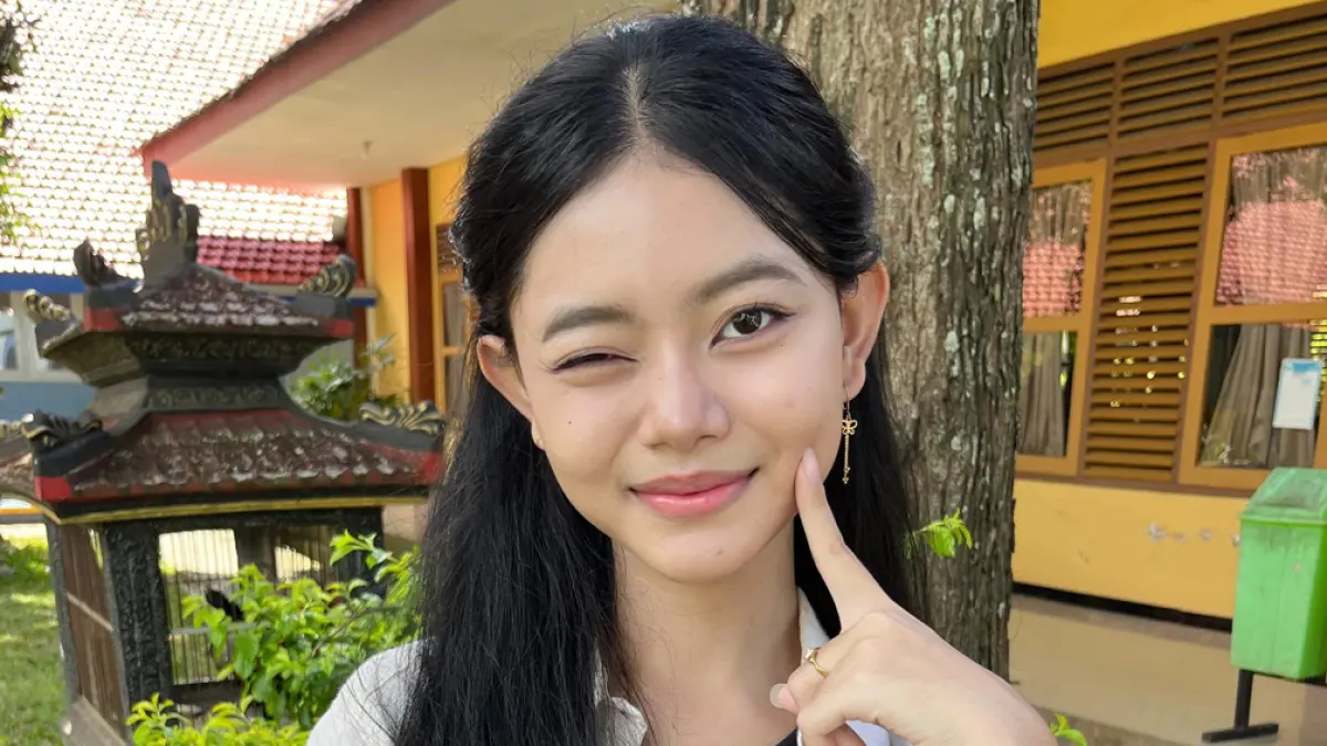 Siswi SMAN 1 Glagah Banyuwangi, Kanaya Retta Wedyata, lolos UGM jurusan Bahasa dan Kebudayaan Korea lewat jalur SNBP 2026.