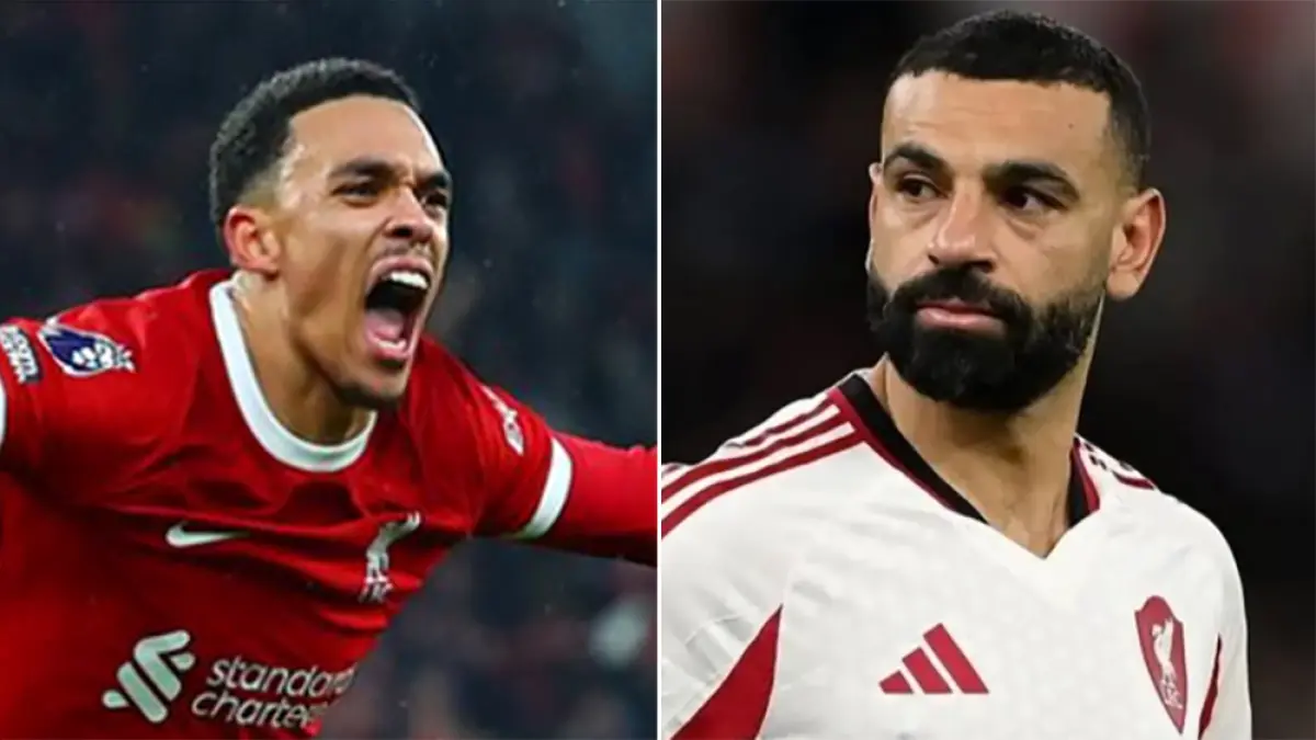 Trent Alexander-Arnold dan Mohamed Salah (Sumber: Sky Sports dan ig @mosalah)